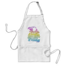 Flowers in a basket apron