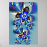 Flowers in winter print