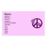 Flowers Peace Symbol T-shirts and Gifts Business Cards