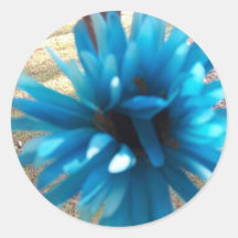 flowers round sticker