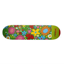 Flowers Skate Board Deck