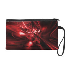 Flowing Red Wristlet