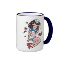Fluff Suzy Sailor Pinup Mug