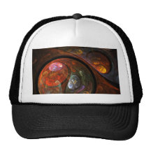 Fluid Connection Abstract Art Hat