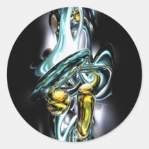 Fluidity Abstract Sticker