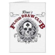 Flush Draw Club Greeting Cards