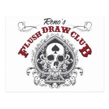 Flush Draw Club Post Card