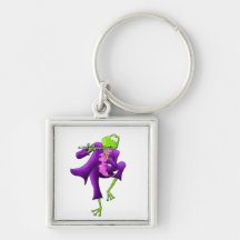 Flute Frog Key Chain