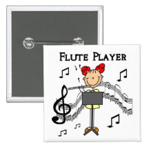 Flute Player Button