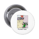 Fly Swat Team Funny Police Gifts & Collectibles Pinback Buttons