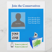 Flyer Template Conservative Party