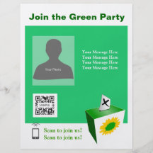 Flyer Template  Green Party