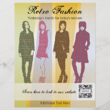 Flyer Template Retro Fashion