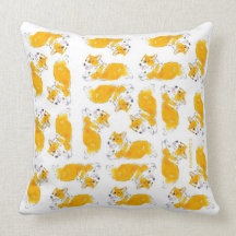Flying Corgis Pillow