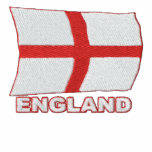 Flying England Flag Embroidered  Tracksuit Jacket embroidered shirts