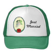 Flying fairy couple trucker hat