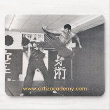 Flying Kick Mouse Pad