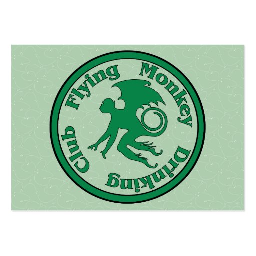 Flying Monkey Drinking Club Business Card Templates