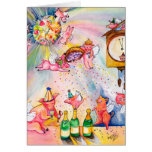 Flying Pig New Year's Card