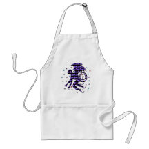 Flying Skull Monkey Apron