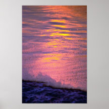 Foam On Rough, Wavy Water Posters