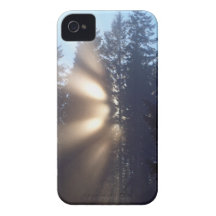 Fog & Forest Nature Scenery iPhone 4 Case