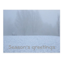 Foggy winter post cards