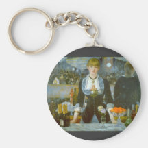 Folies-Bergere by Edouard Manet Key Chain