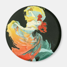 Folies-Bergère La Loie Fuller, Jules Chéret Fridge Magnets