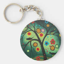 FOLK ART BY LORI EVERETT Never Alone Key Chains