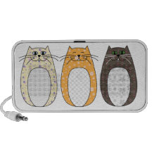 'Folk Cat' Doodle Travelling Speaker