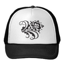 folk flower trucker hat