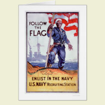 Follow the Flag - Enlist Navy (US02290A) cards