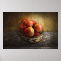 Food - Apples - Apples in a basket Poster