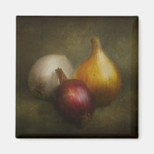 Food - Onions - Onions Fridge Magnet
