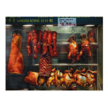 Food - Roast meat for sale Post Cards