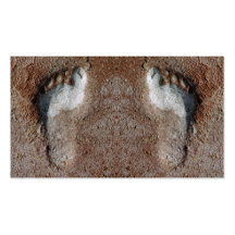 foot prints business cards