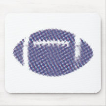 Football Blue and Red Mousepad