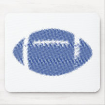 Football Blue Mouse Mat