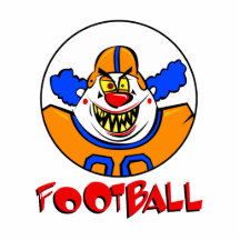 Football Clown Acrylic Cut Out
