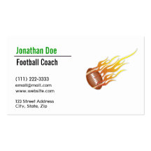 Football Coach Business Card