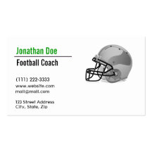 Football Coach Business Card