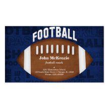 Football Coach Business Card Template