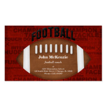 Football Coach Business Card Template