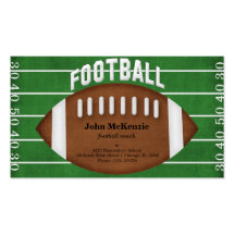 Football Coach Business Card Templates