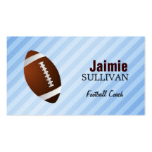 Football Coach Business Cards