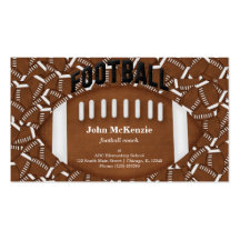 Football Coach Business Cards