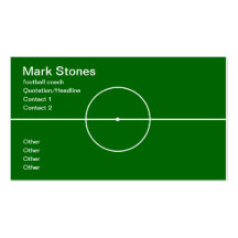 Football coach professional business card template
