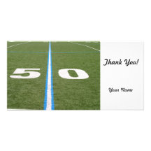 Football Field Fifty Photo Card