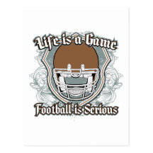 Football Game Brown Post Cards